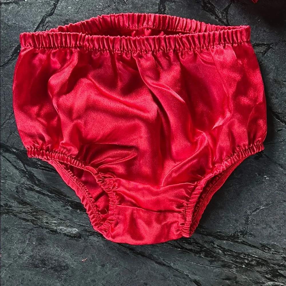 Cat & Jack Red Satin Diaper Cover Accessories